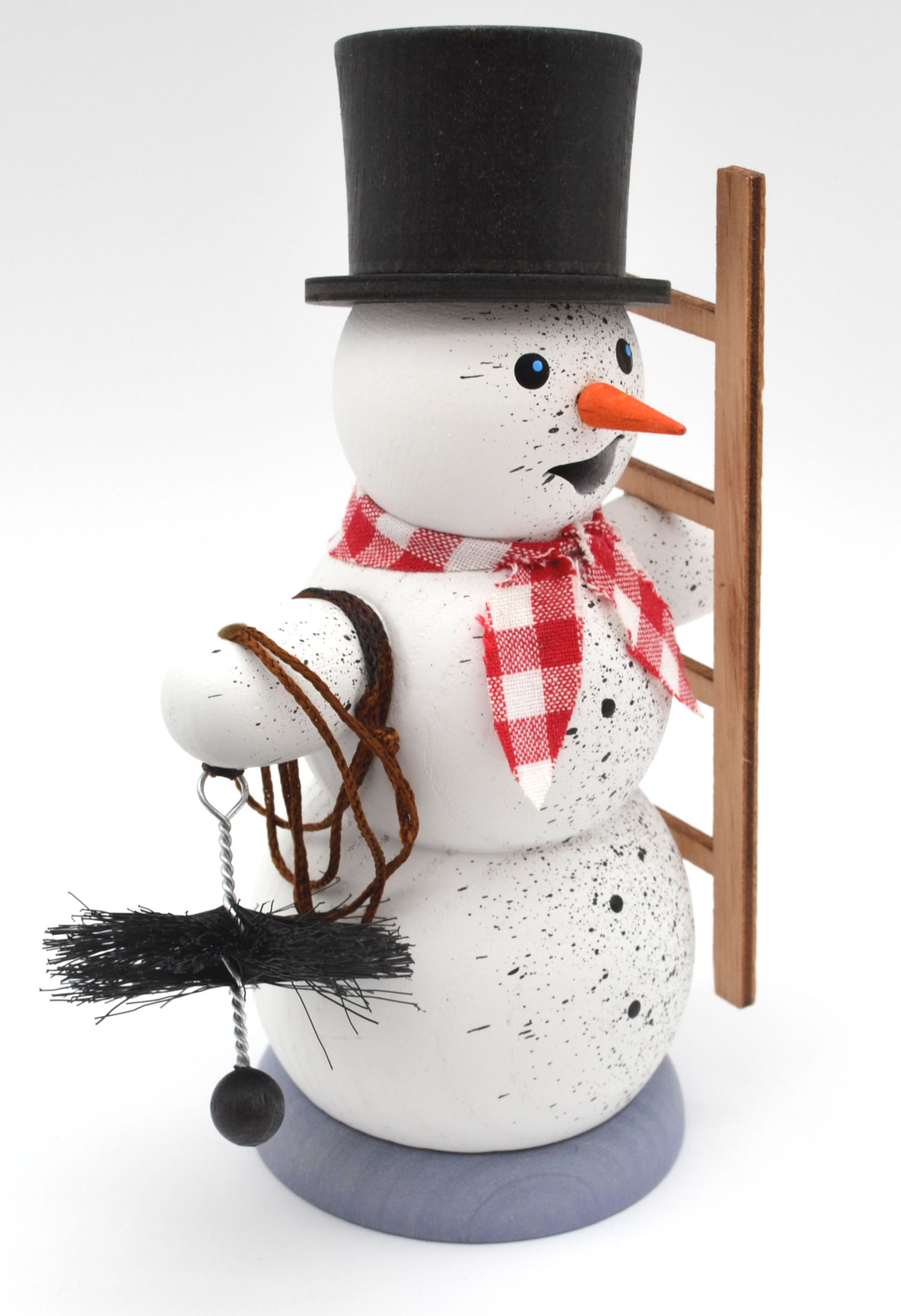 Schneemann Schornsteinfeger Rauchfigur ca. 13 cm 