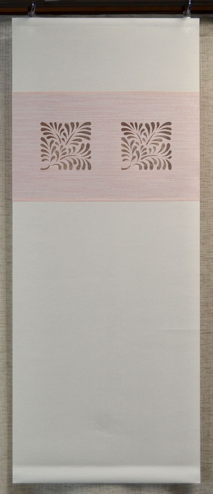 Fläche Laser-Cut weiss-rosé BxH 40x100 zum Kletten