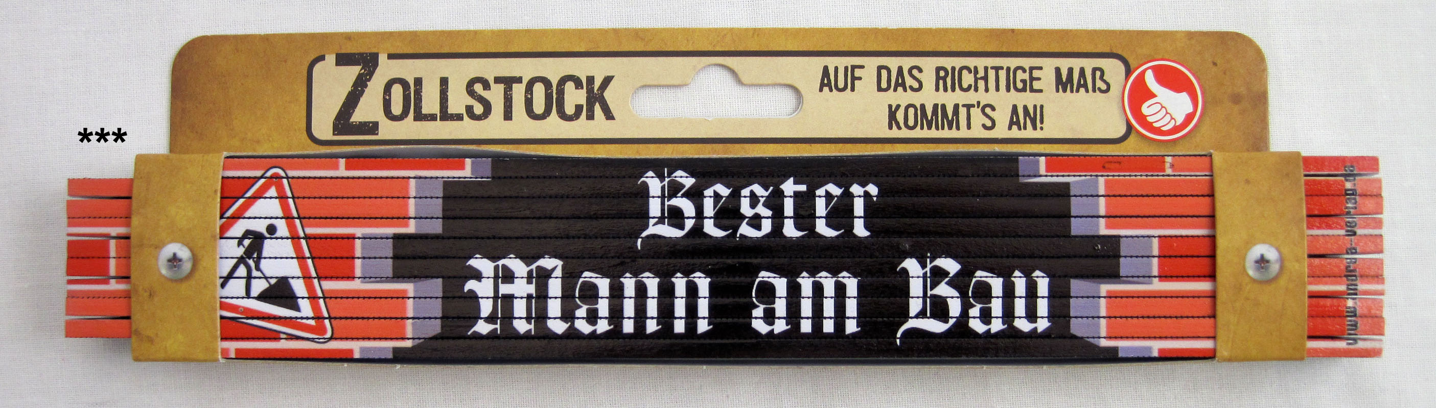 Zollstock für den Mann am Bau, mehrfarbig 30209