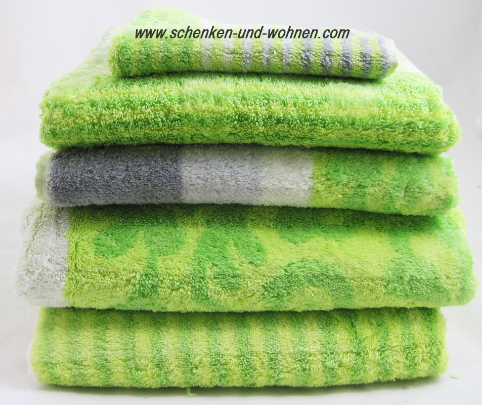 handtuch_noblesse_kiwi_gruppe_3 Duschtuch Noblesse Cashmere Streifen, Kiwi ca. 80 x 150 cm