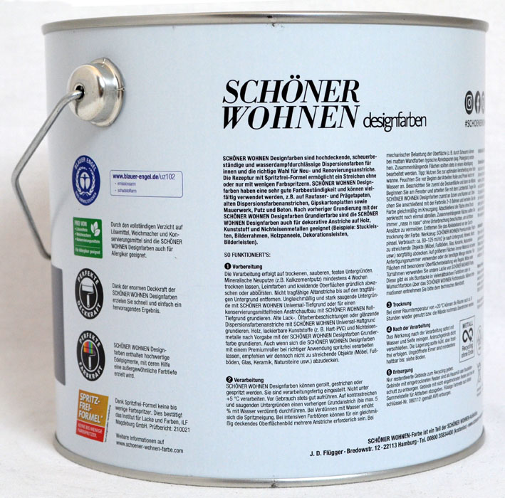 Designfarbe Verträumtes Wüstengelb Nr. 14 2,5 l