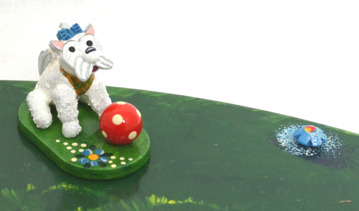 303h0021_mein_h_ndchen_1 Hubrig - 1 Stück Miniatur Mein Hündchen ca. 3 cm