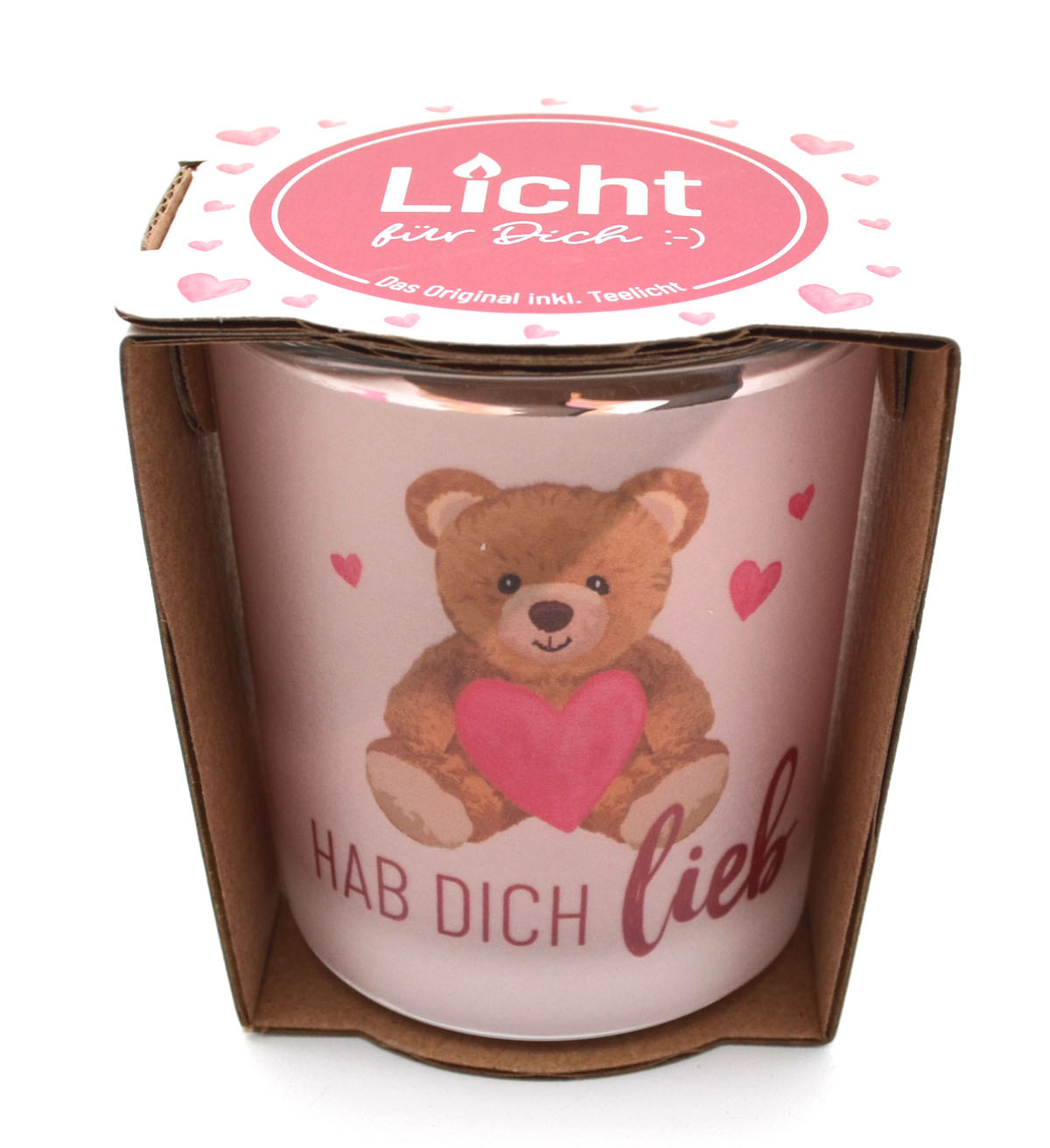 Licht für Dich Teddy "Hab Dich lieb" 65x57 mm (HxD)