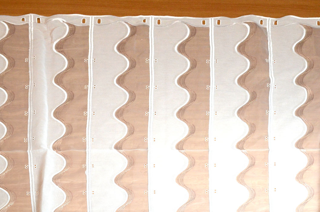 16cm breites Clippanneaux Raffpanneaux Welle rosenholz 140cm hoch