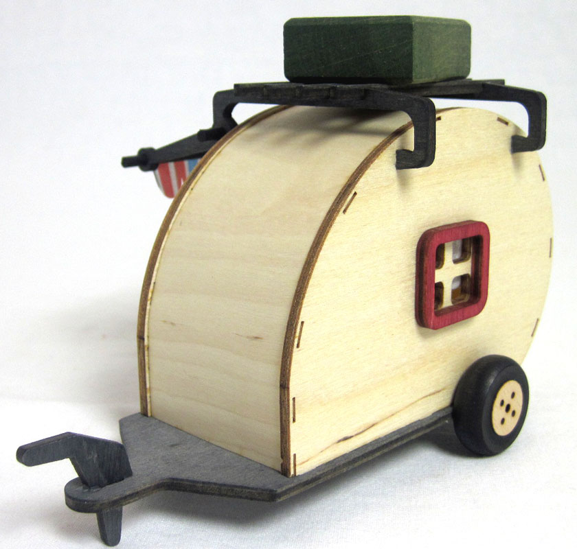 Kuhnert - Mini Eulen Wohnwagen ca. 10 cm hoch