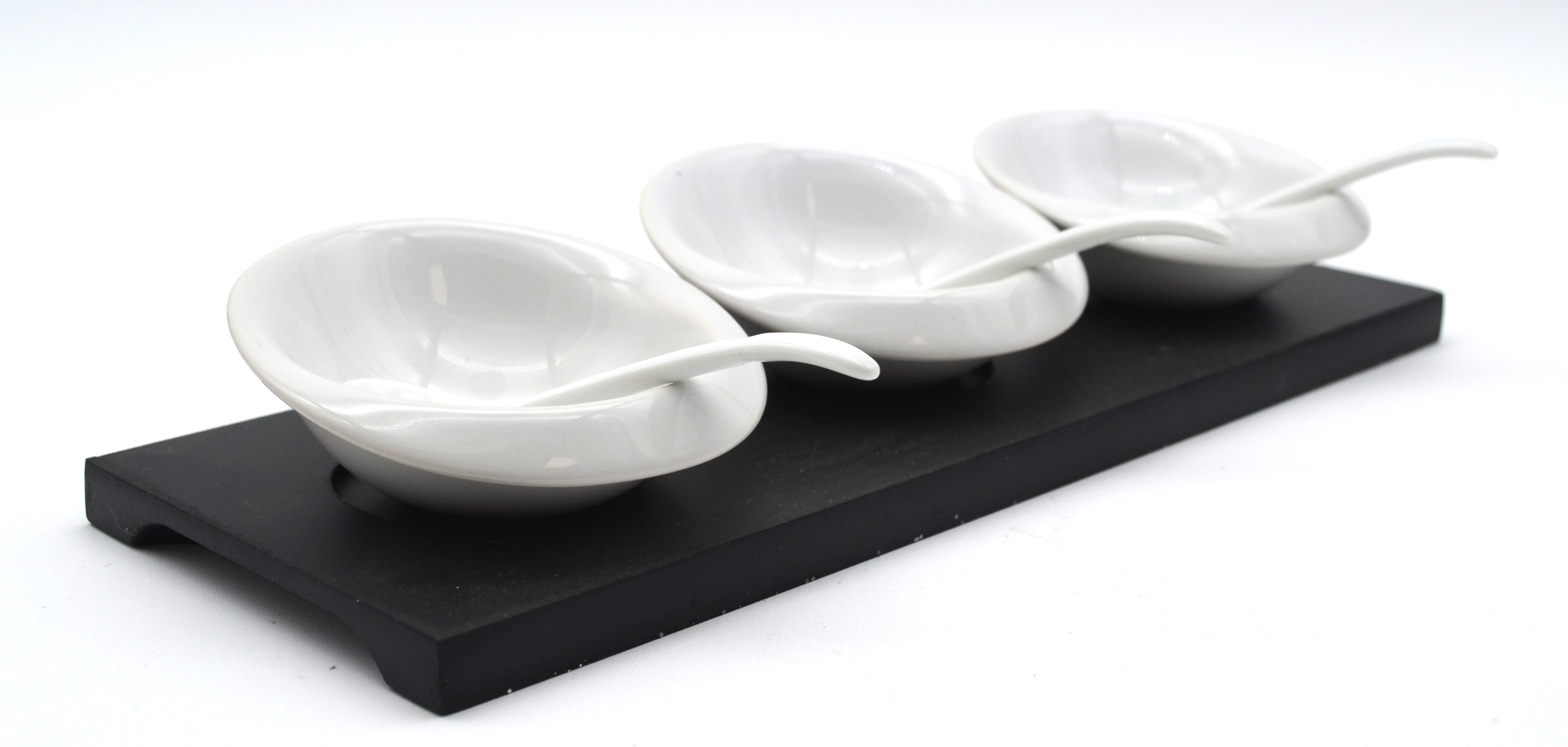 Dip-Schalen-Set  3-teilig 26x10x1,5 cm (LxBxH)