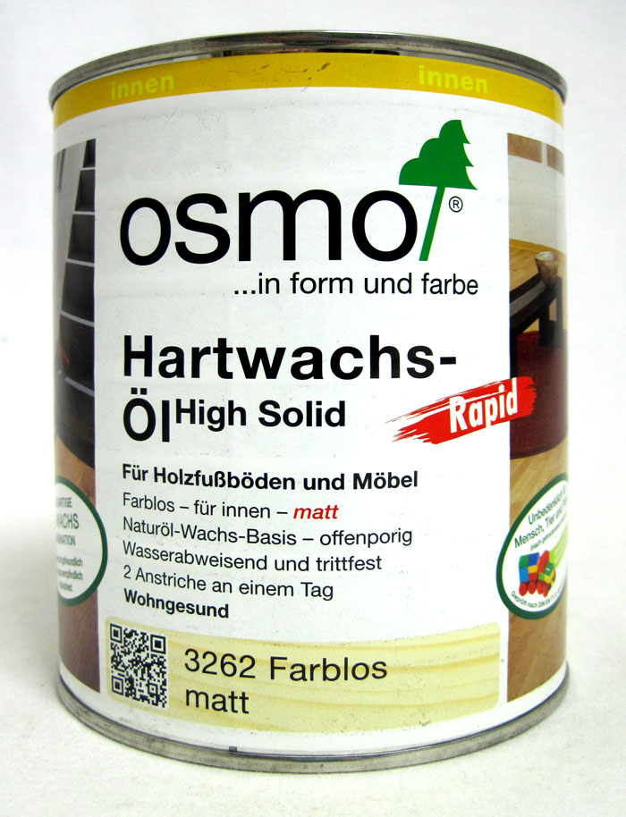 Osmo Hartwachs-Öl 3062 Farblos matt 750ml