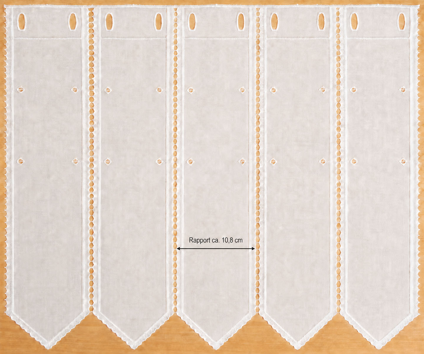 Raffpanneaux Clippanneaux auf Feinkäseleinen 145 cm hoch