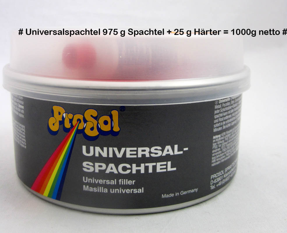 Universalspachtel 975 g plus 25 g Härter 1000 g netto