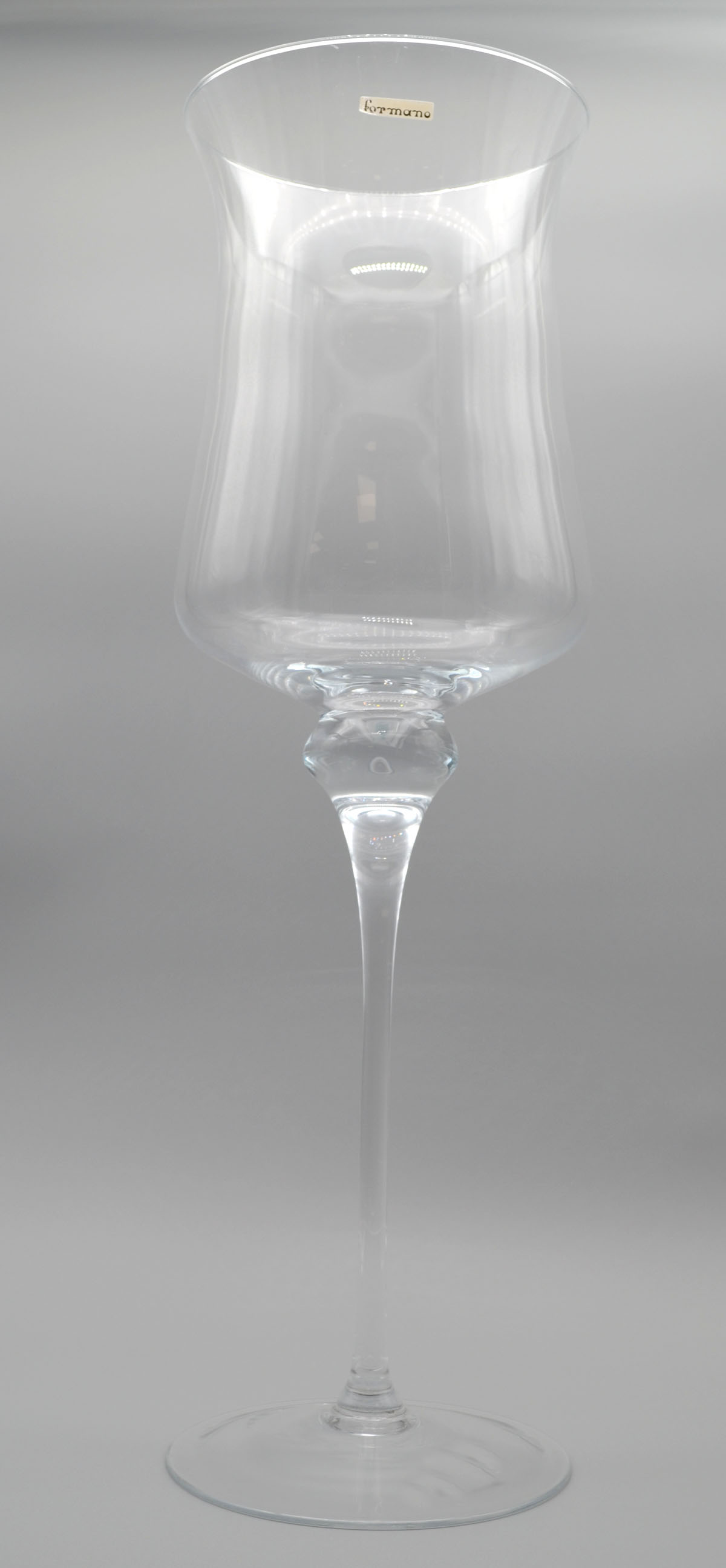 Deko-Kelch aus Glas 60 cm hoch auf Stil glasklar