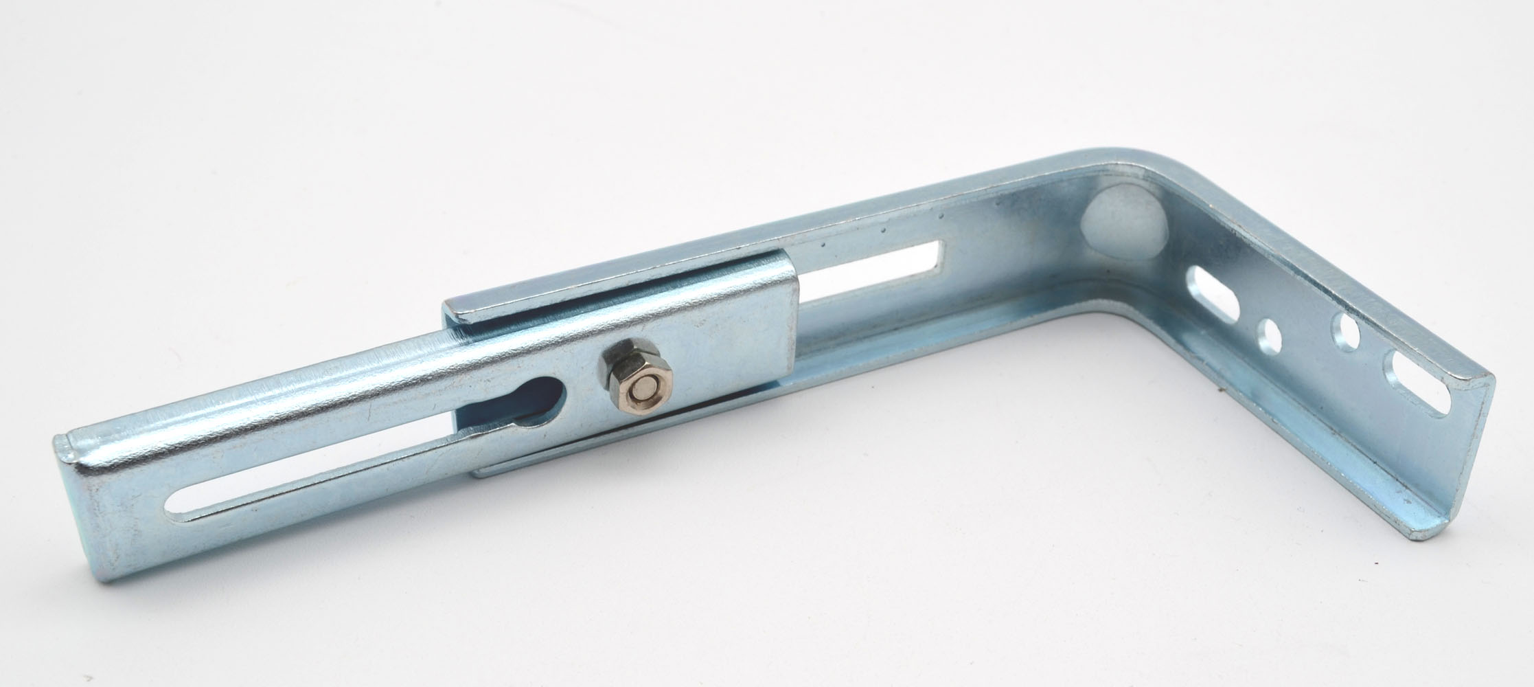 Wandwinkel 105-160 mm für Alu-Schienen verstellbar silber oder weiss