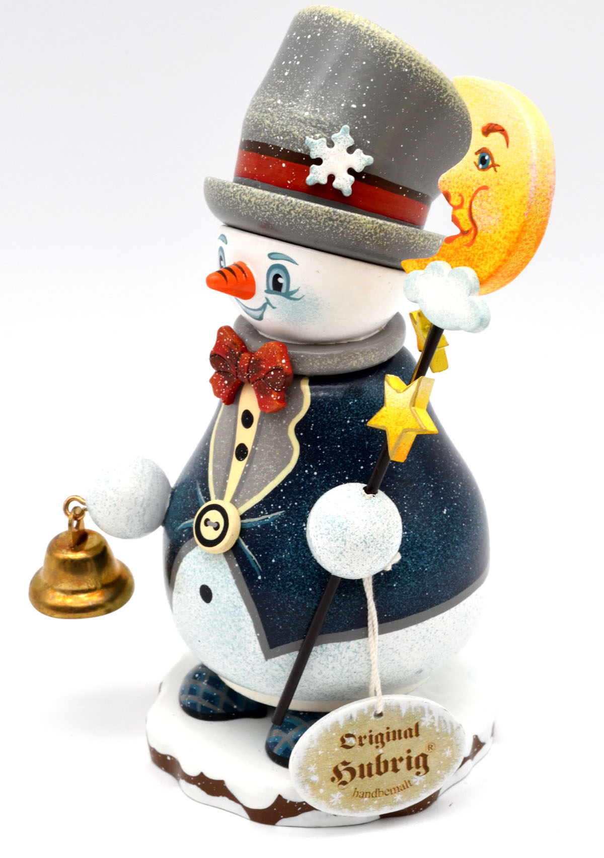 Hubrig Räucherwichtel „Mondwächter“ 14 cm – handbemalte Holzkunst