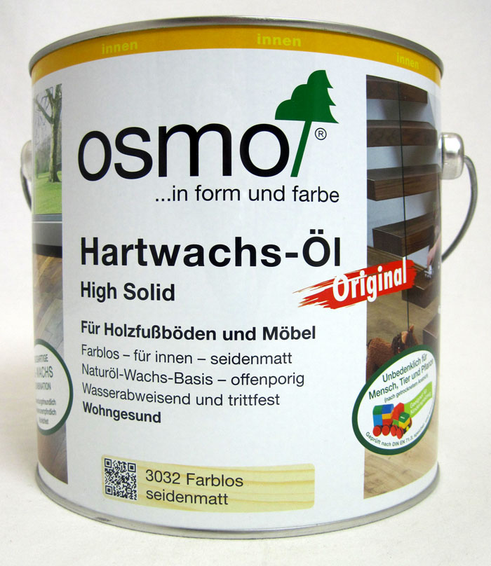 Osmo Hartwachs-Öl 3032 Farblos seidenmatt 2,5l