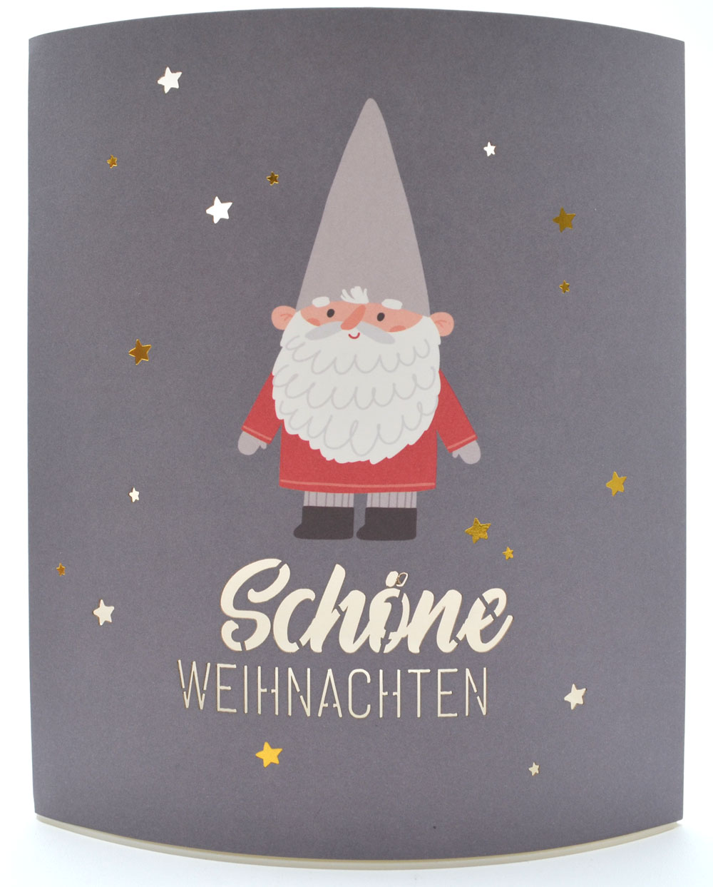 LED-Laterne Poesielicht Zwerg zum Stehen oder Hängen mit Timer 16x13,x5 cm 