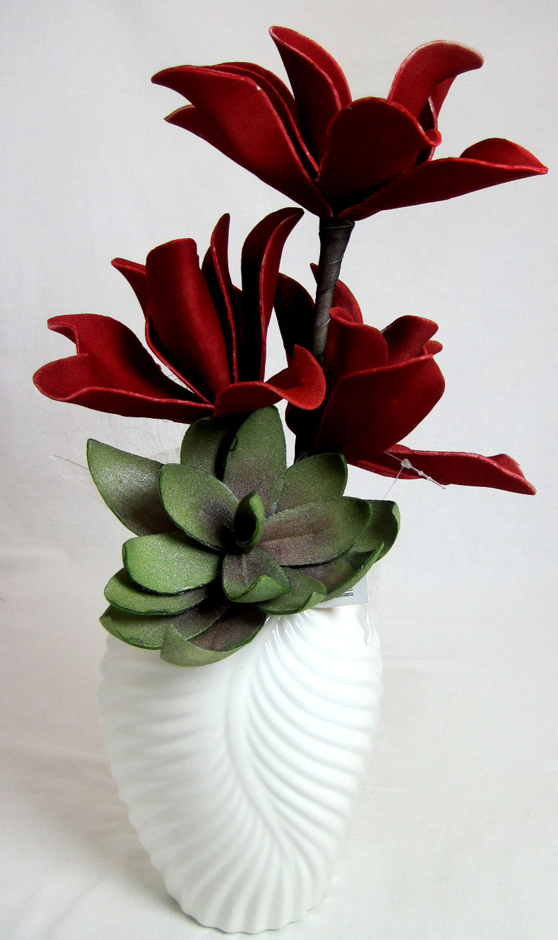 Porzellan-Vase Resia weiß glänzend ca. 20x12x16cm H/T/B