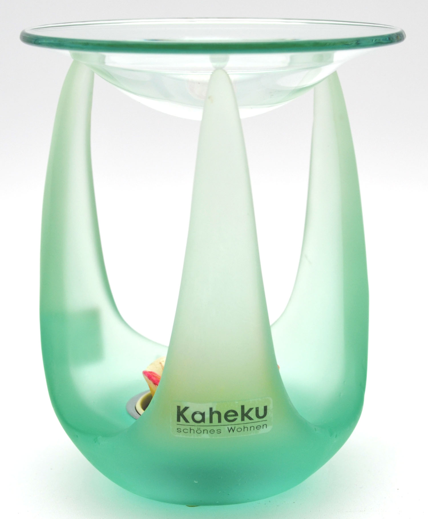 Duftlampe Türkis mit abnehmbarer Schale – Teelicht Aromalampe 12 cm