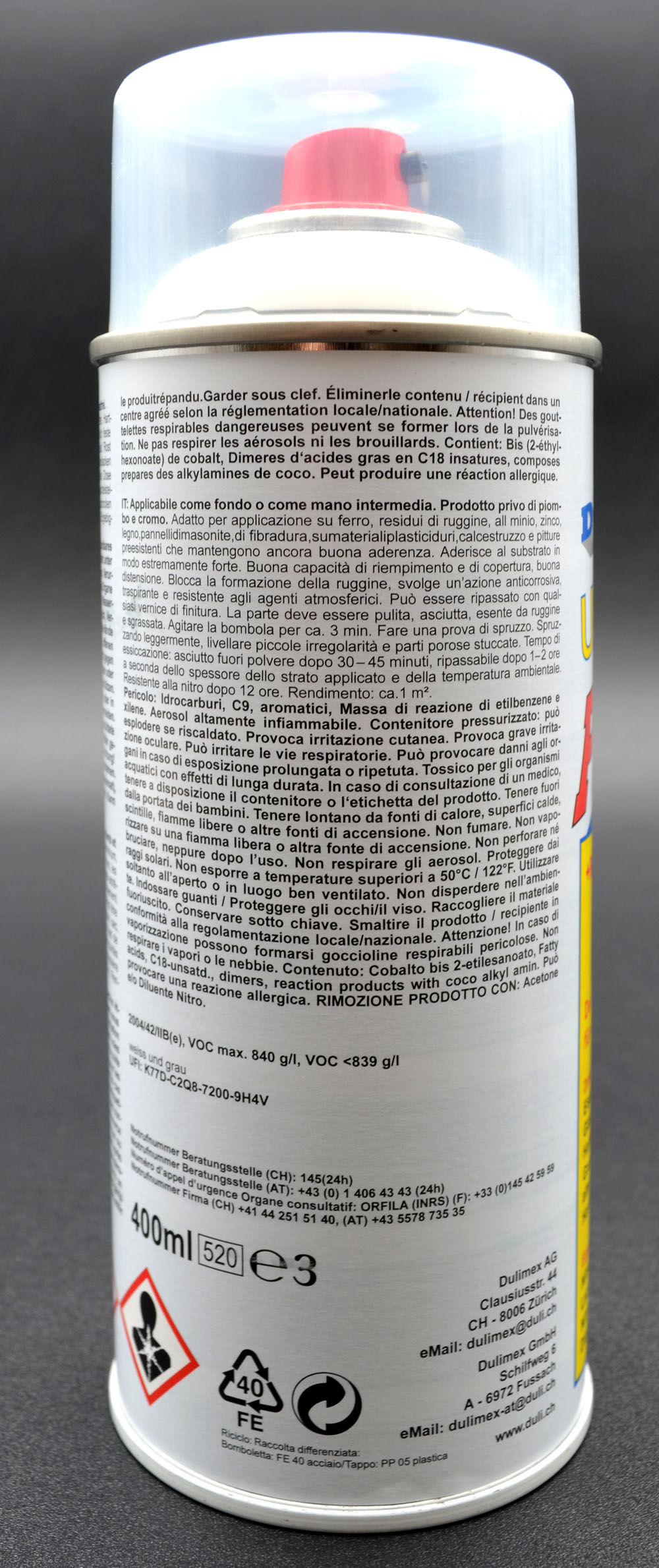 Duli Spray Universal Primer grau 400 ml Allround-Haftprimer innen und außen