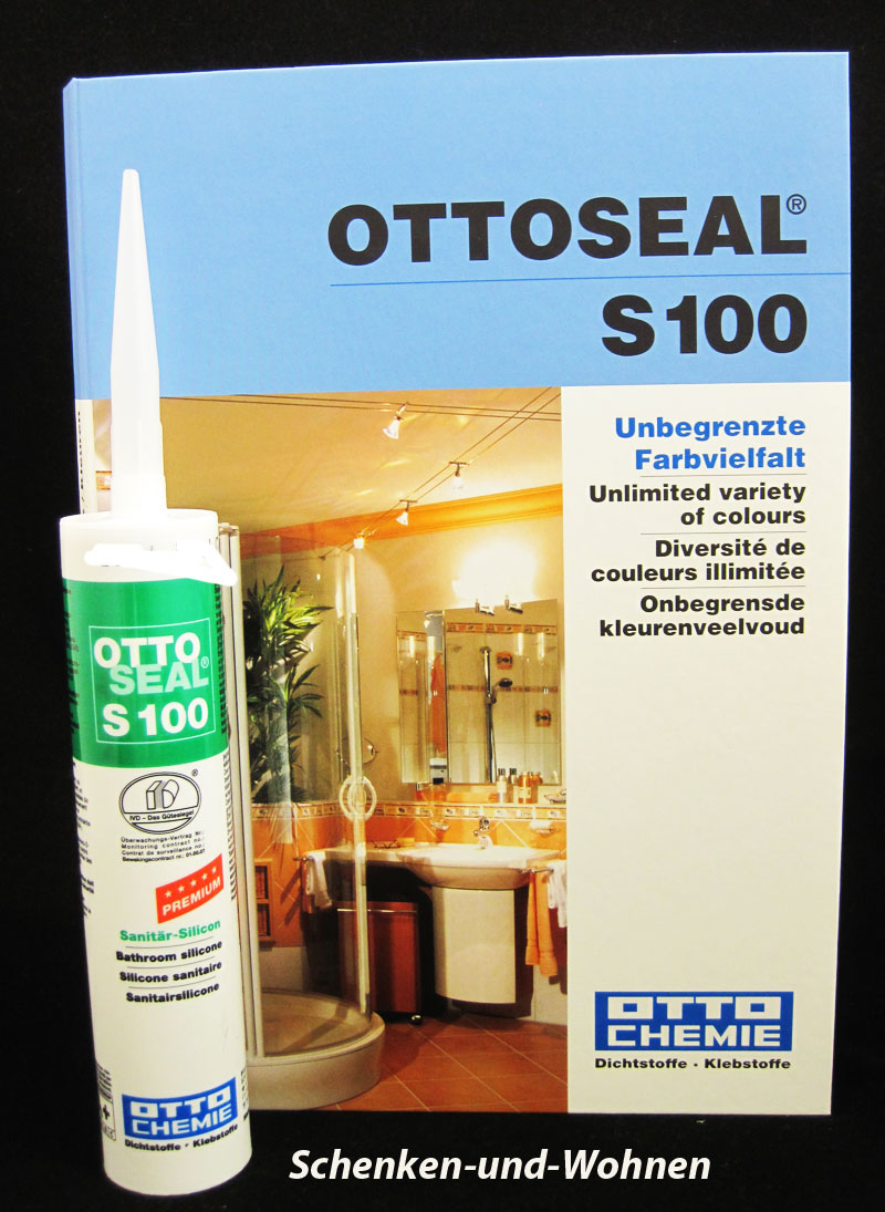 Sanitär-Silikon OTTOSEAL S100 Strandbeige C1106, Kartusche 300 ml
