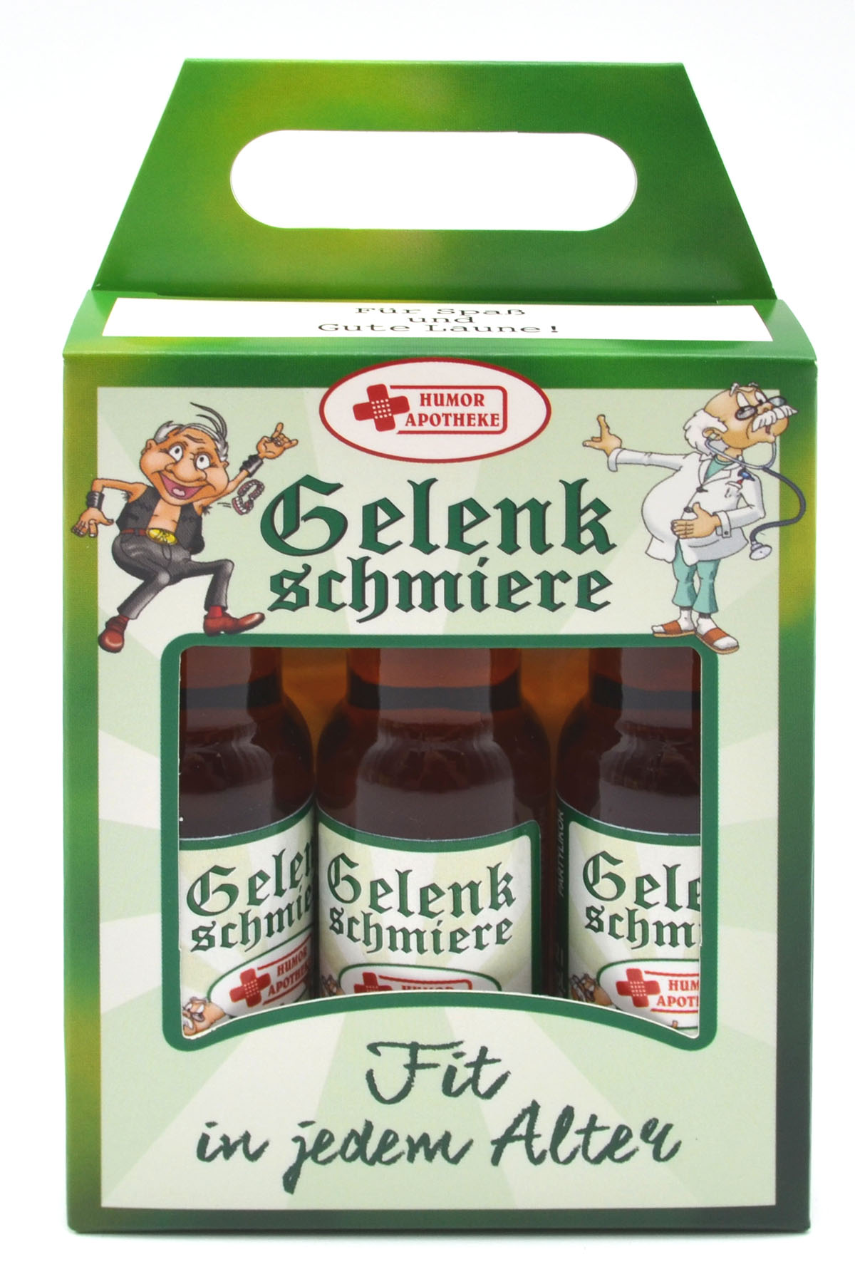 3er Likörbox "Gelenkschmiere" je 33%vol. 0,02l 