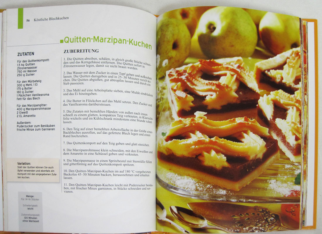 Landfrauenküche Blechkuchen ca. 15 x 21.5 cm