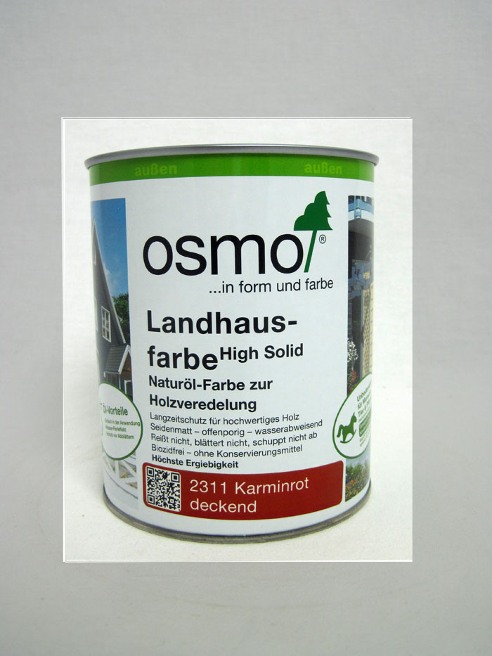 Osmo Landhausfarbe 2311 Karminrot 2,5L