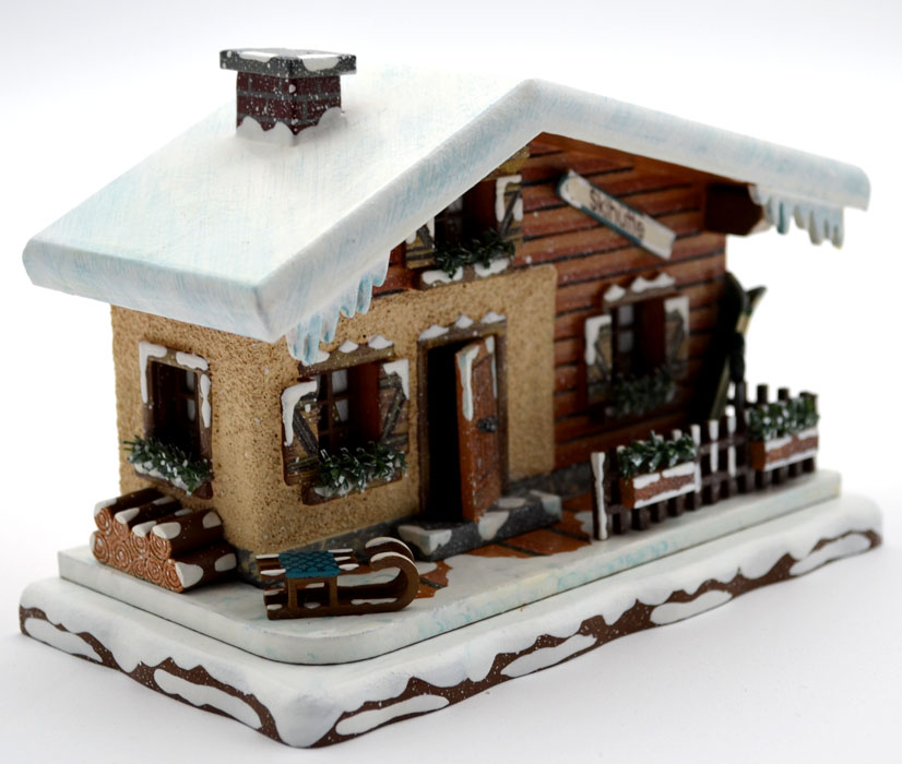 Hubrig - Wiki - Skihütte 16 cm beleuchtet Hubrig - Wiki - Skihütte 16 cm beleuchtet