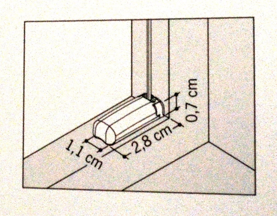 Plissee verspannt für Falzmontage 725x1200 mm (B/H) rot