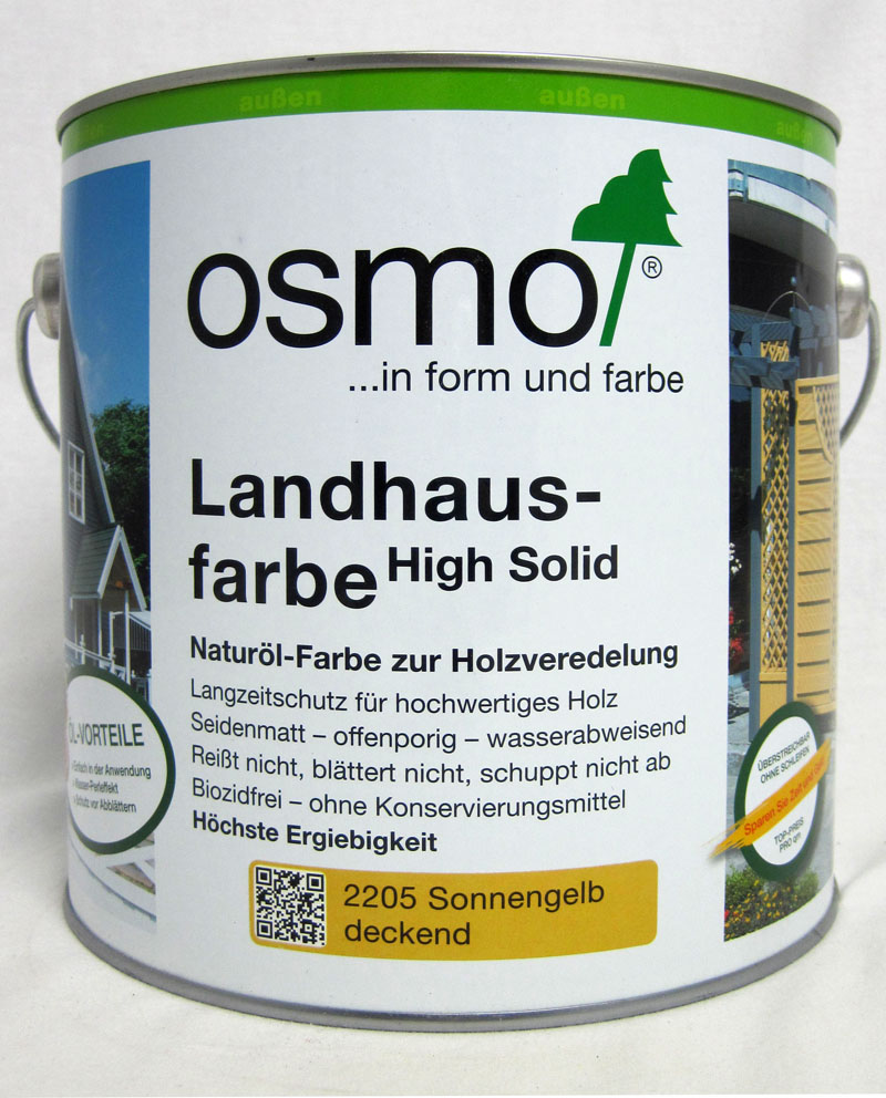 Osmo Landhausfarbe 2205 Sonnengelb 2,5L