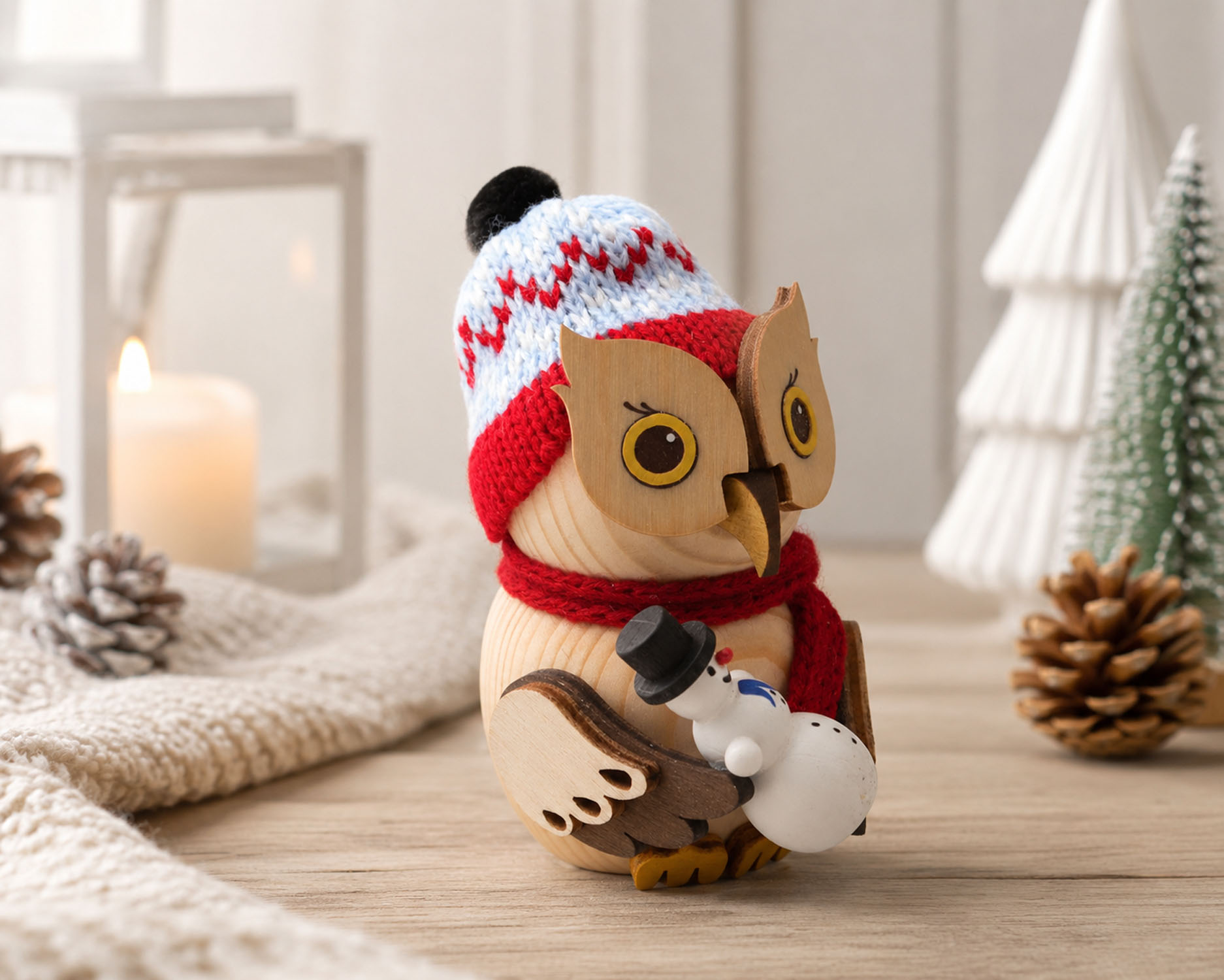 Kuhnert - Minieule mit Schneemann - Neuheit 2026 ca. 7 cm 