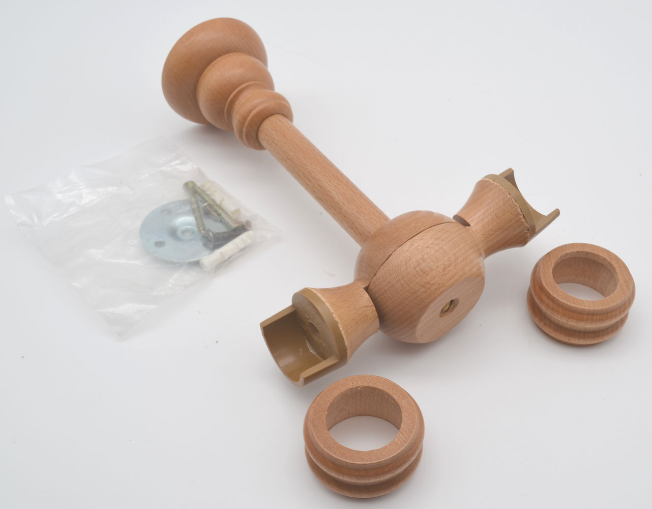 Erker-Träger Eiche hell für Stil 28 mm Holz 