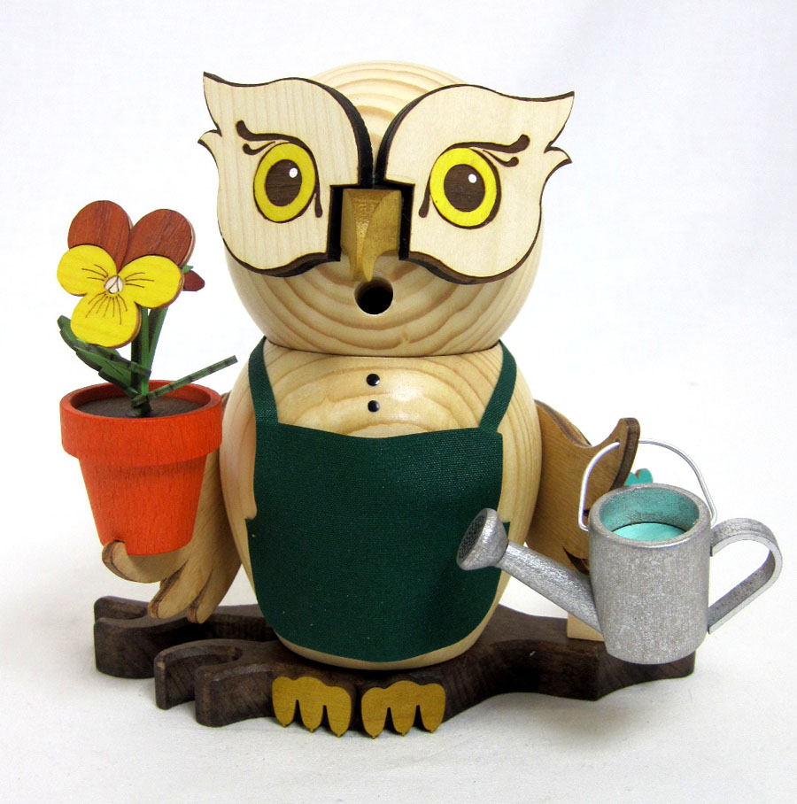 RM Eule Gärtner Rauchfigur ca. 15 cm - Neuheit 2021