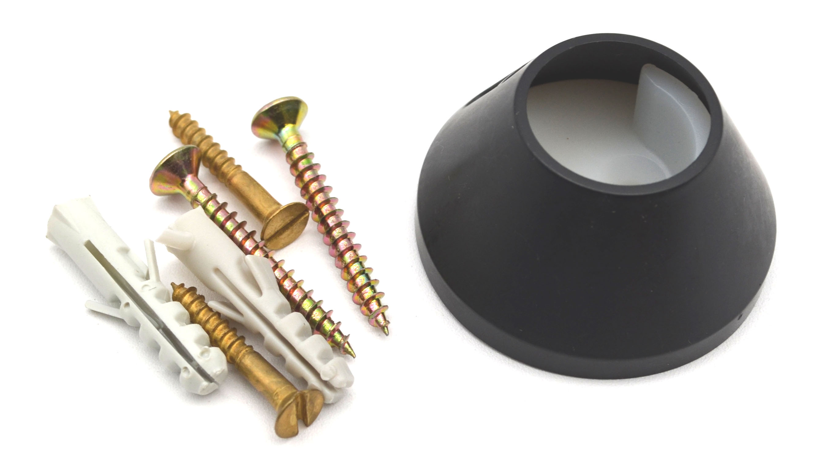 1 Wandlager Kunststoff Schwarz für Stil Ø 20mm 