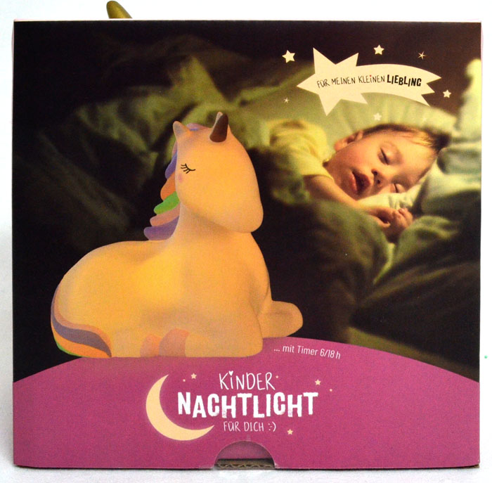 LED-Nachtlicht für Kinder Einhorn mit Timer