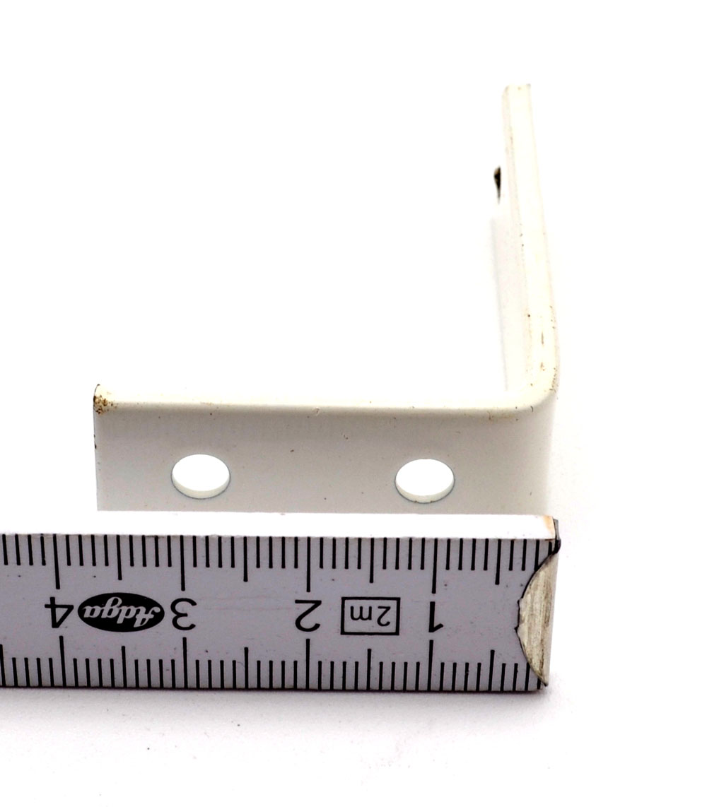 Wandwinkel Metall weiss 50x40x0,2 mm Universal incl. Befestigungsmaterial