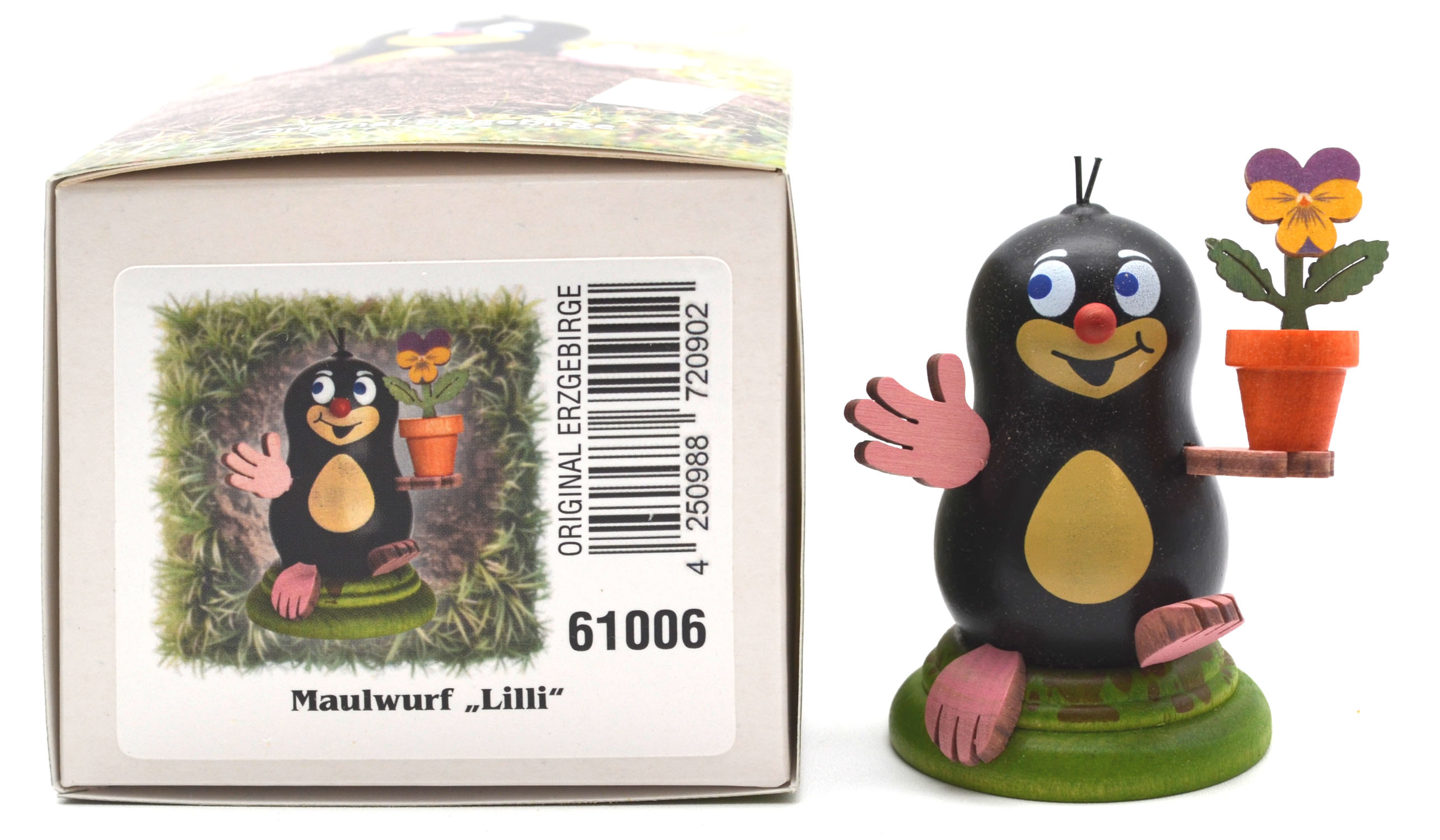 Maulwurf "Lilli" mit Blumentopf ca. 7 cm hoch 