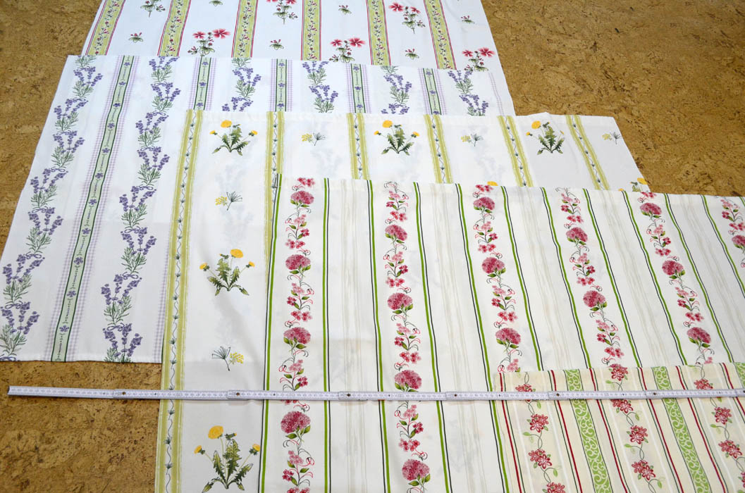 Stoffreste-Paket aus 5 Resten Landhaus-Dekostoff