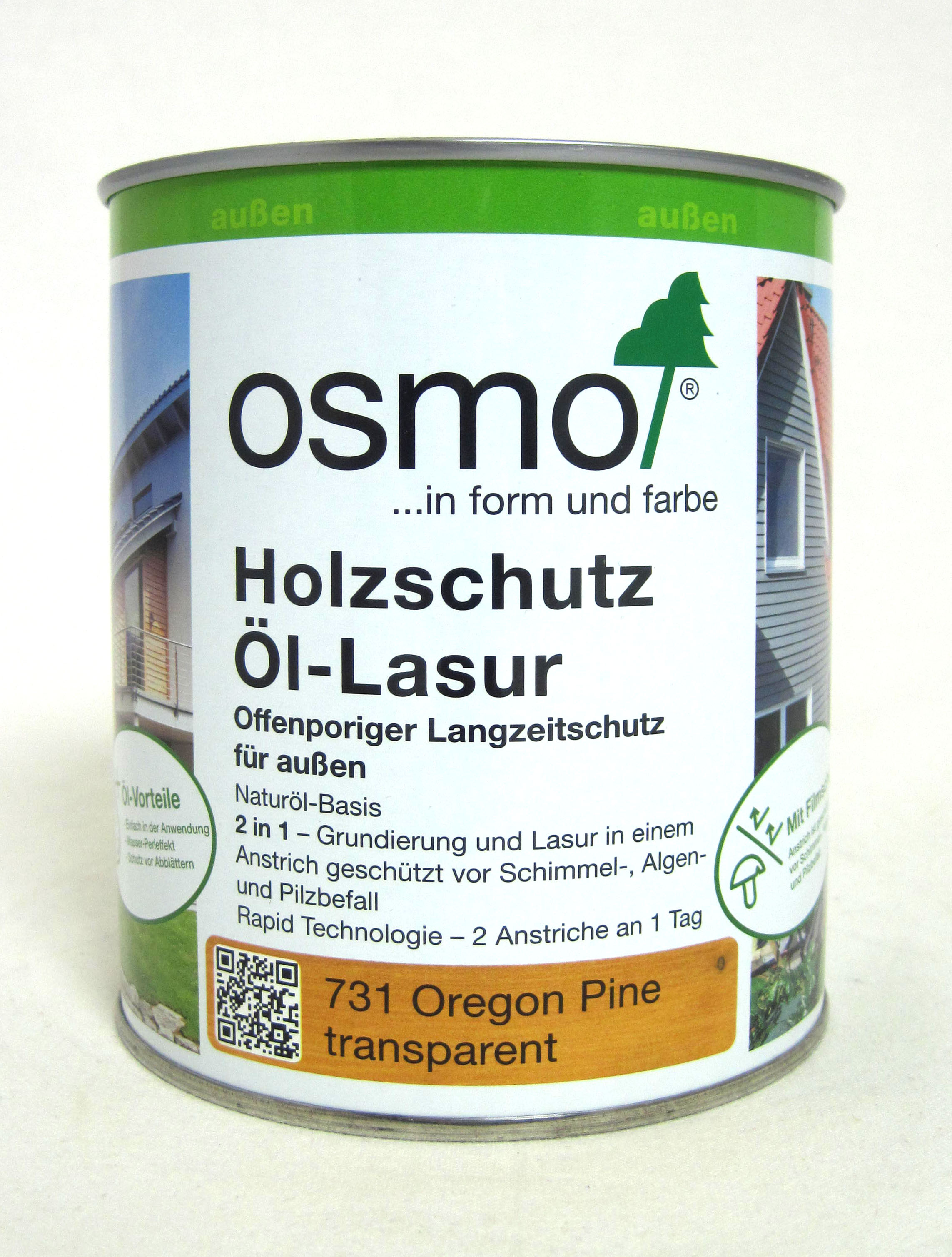 Osmo Holzschutz Öl-Lasur 731 Oregon Pine transparent 750ml