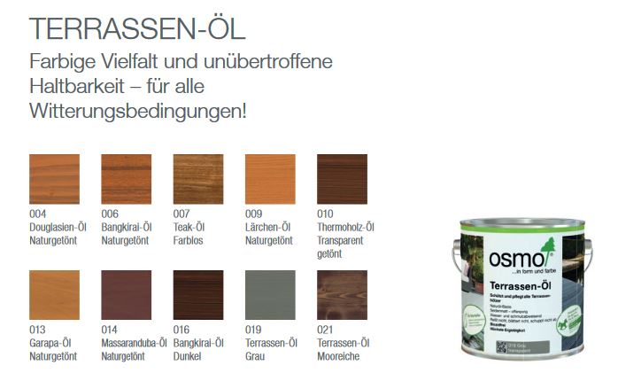 Osmo Terrassen-Öl-021 Mooreiche transparent 750ml