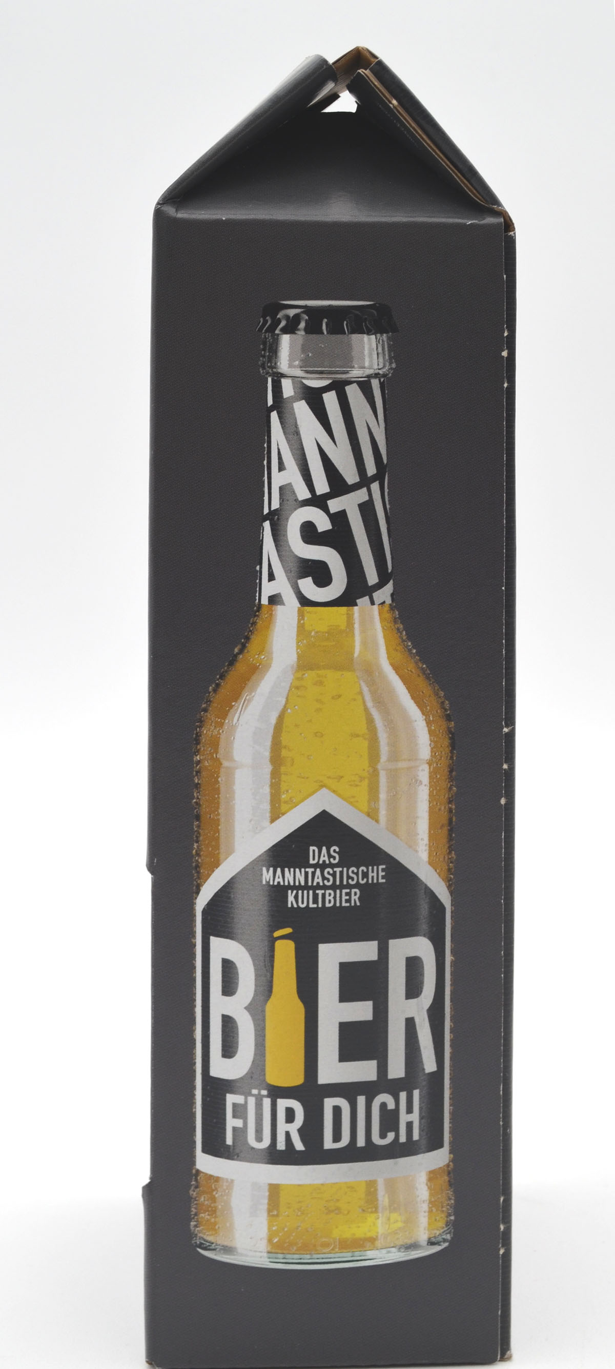 Männergeschenk Bier 0,33 und Aluminiumschild 16x11 cm