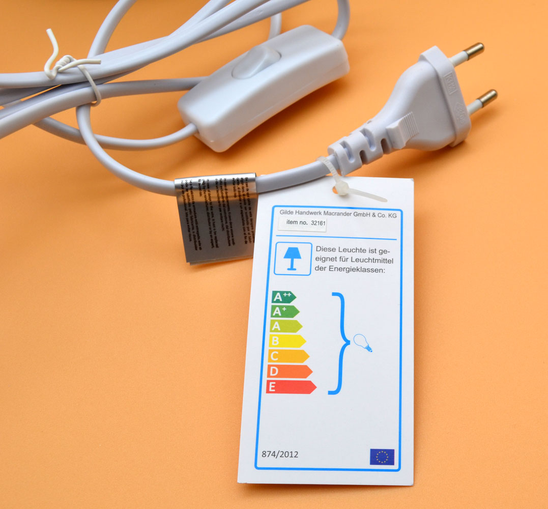 Porzellan-Lampe Ellipse Zweigmotiv weiß ca.20 x 16,5 x 10,5 cm (H/B/T)