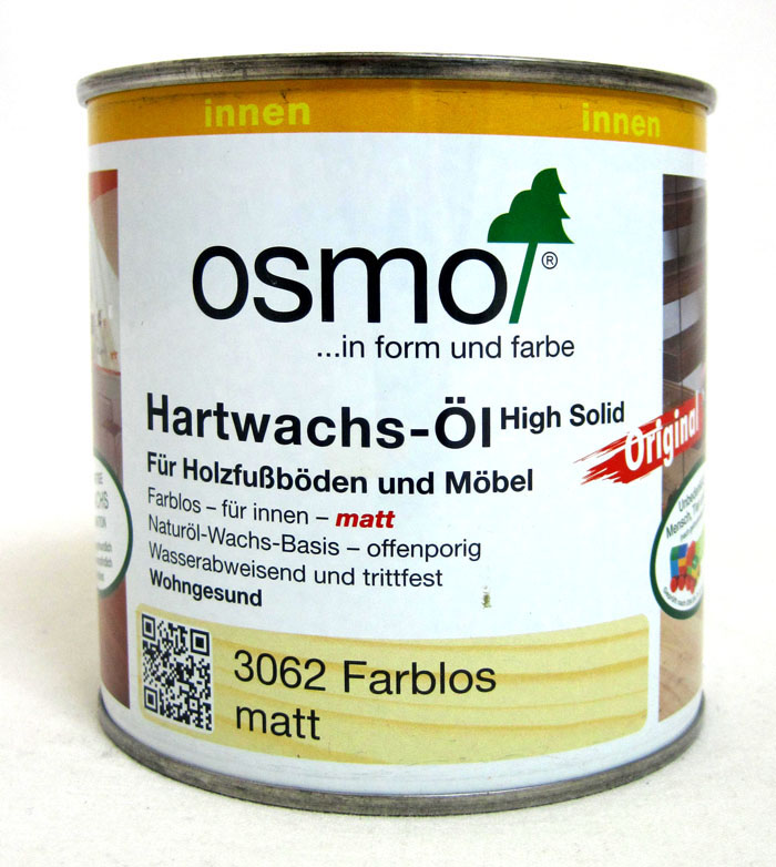 Osmo Hartwachs-Öl 3062 Farblos matt 375ml