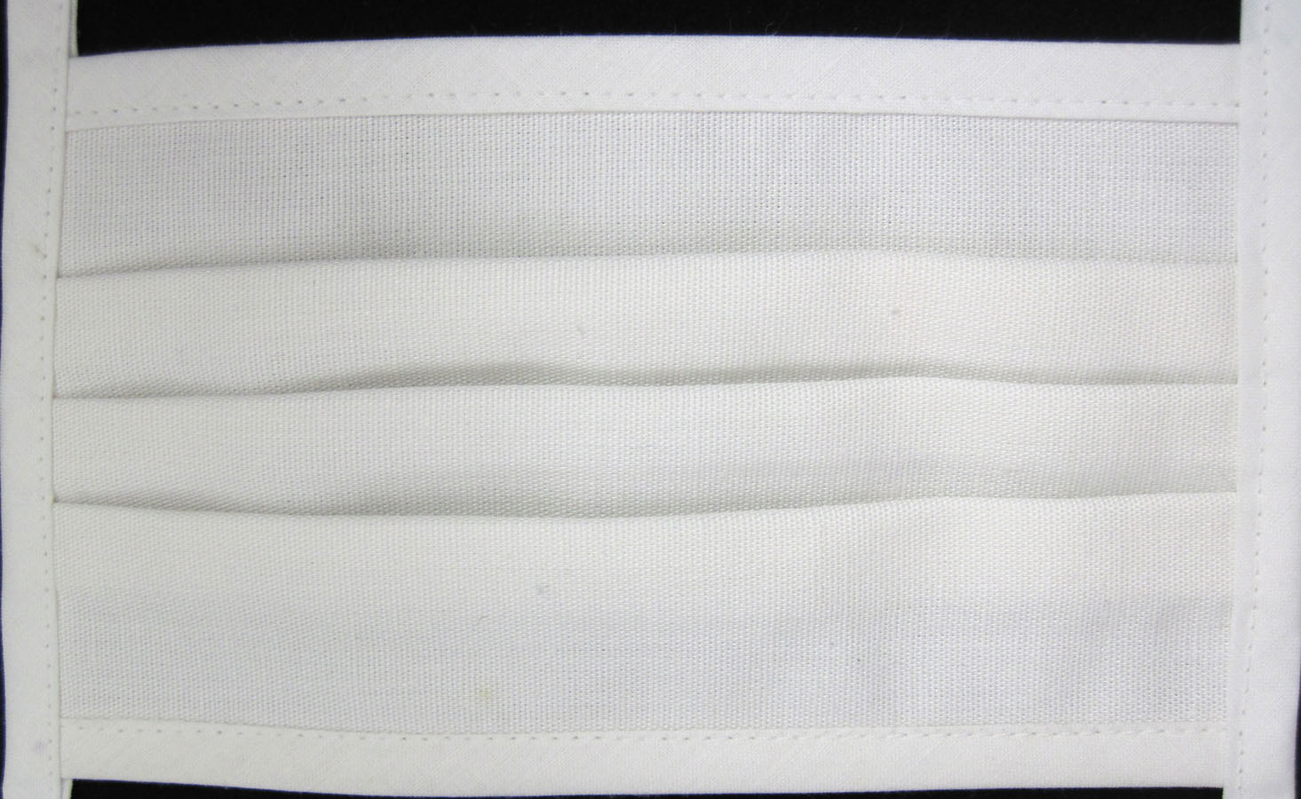 mundschutz_doppeltd1_wei_ Waschbare Mund-Nasen-Abdeckung aus 100 % Bw 17x10 cm weiss/natur mit Bändern