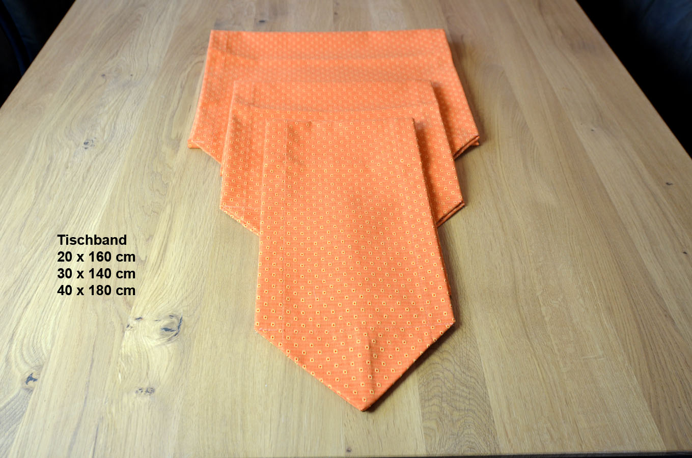 Tischwäsche Tischband 40 x 180 cm orange