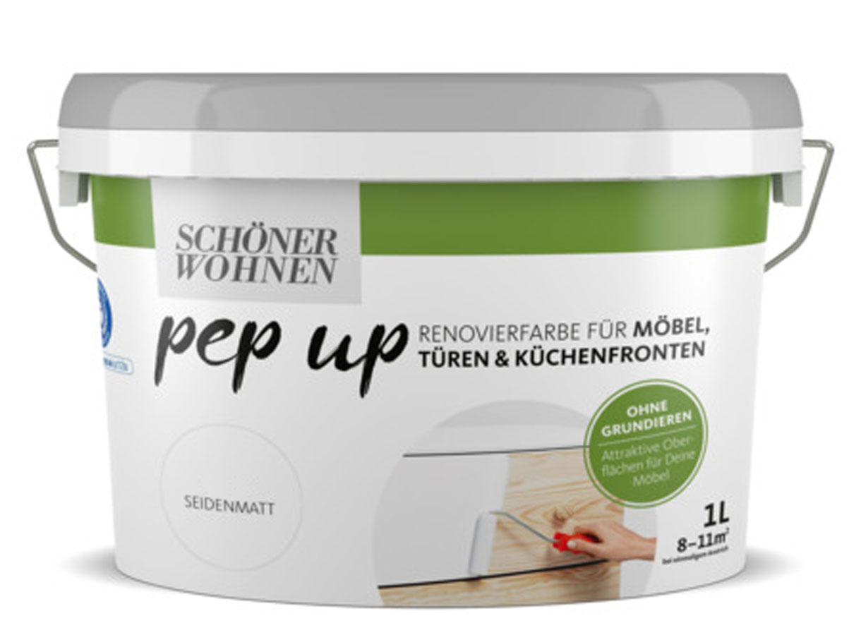 Pep up für Möbel Türen und Küchenfronten rubinrot seidenmatt 1 l