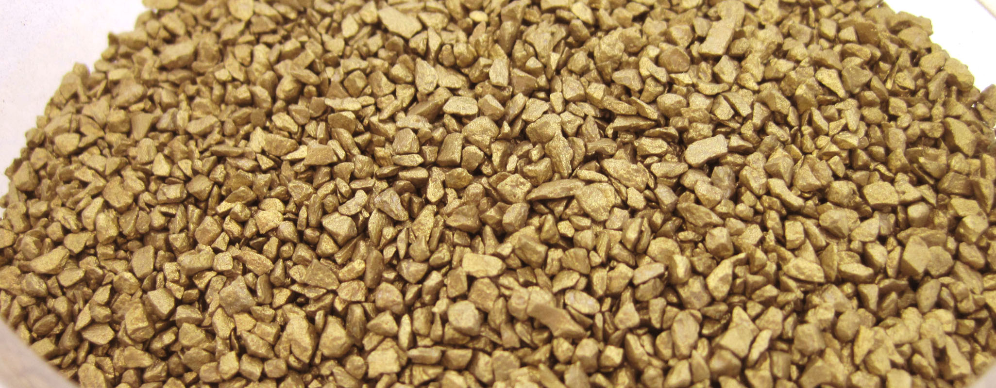 Deko-Material Granulat Sand Kies Gold , 1000g Box II. Wahl