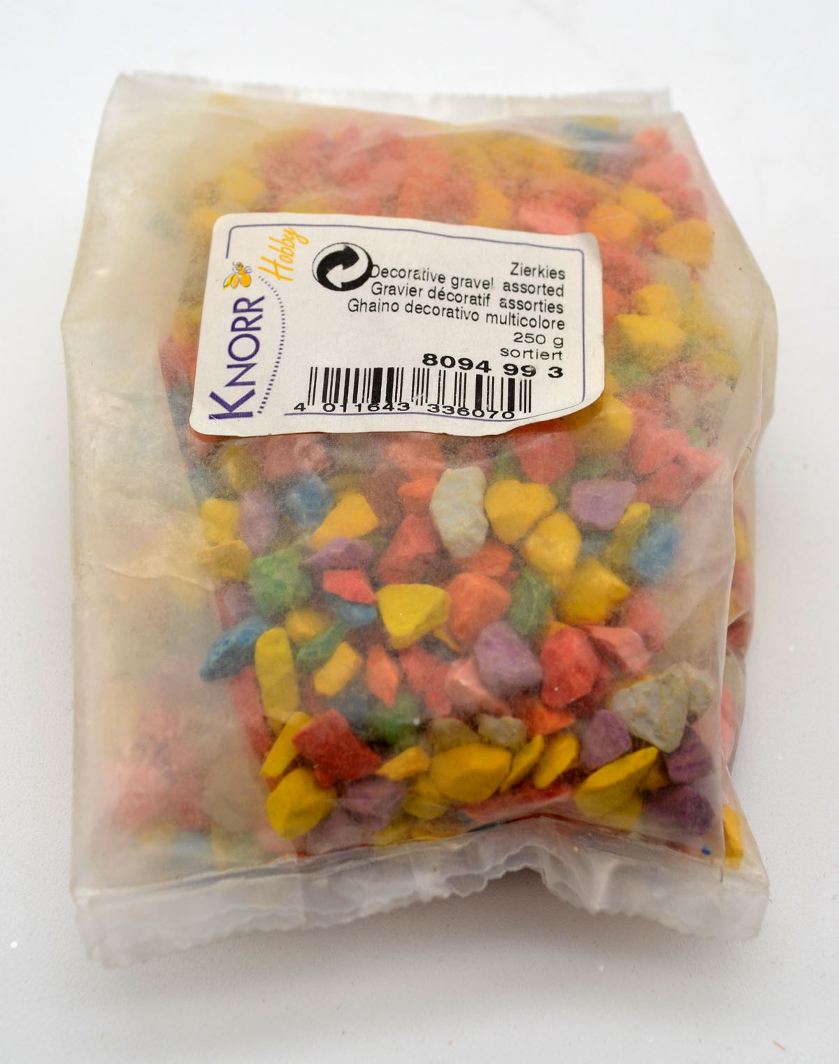 Zierkies  bunt 250 g  Beutel Dekomaterial