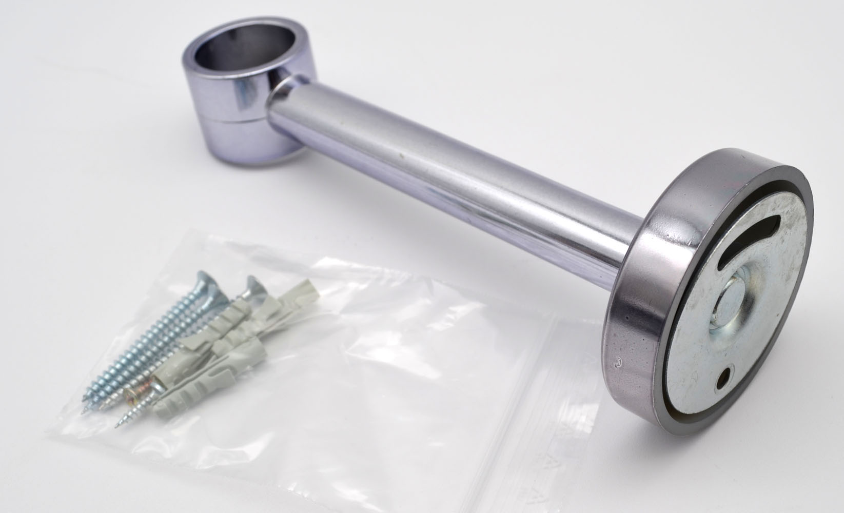 1 Wandträger geschlossen für Stil Ø 28 mm Kunststoff titan WA 16,5 cm