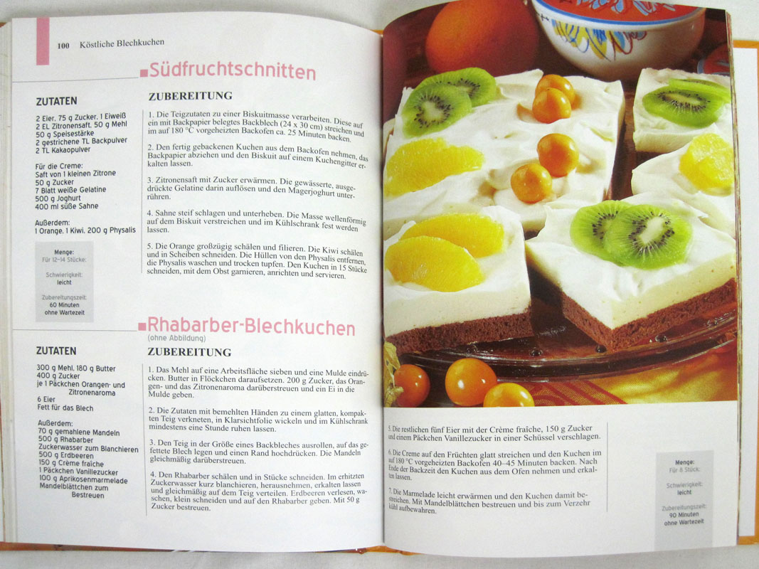 Landfrauenküche Blechkuchen ca. 15 x 21.5 cm