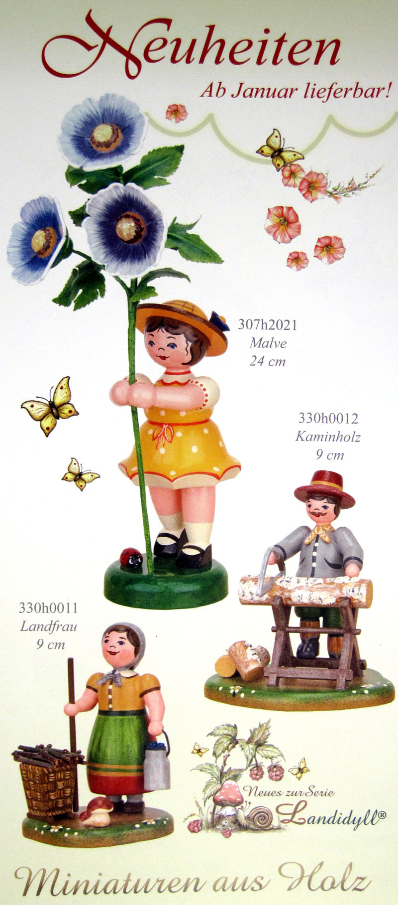 Neuheit 2020 - Hubrig Landidyll - Kaminholz ca. 9 cm