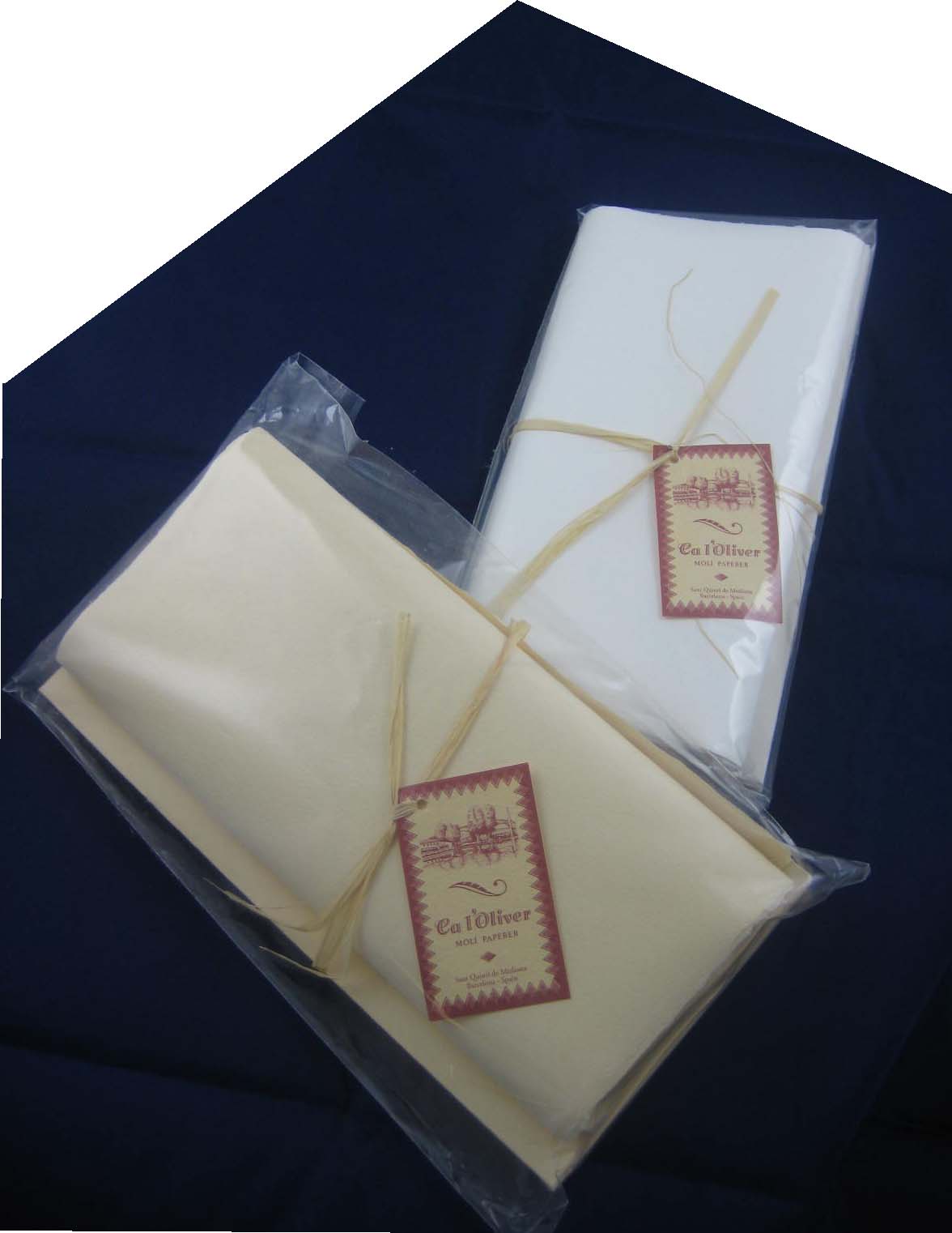 Büttenbriefset 5er, Natural Briefpapier-dunkel champagnerfarben